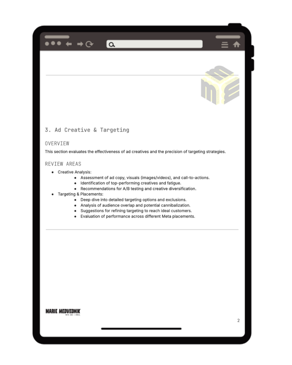 Meta Account Audit