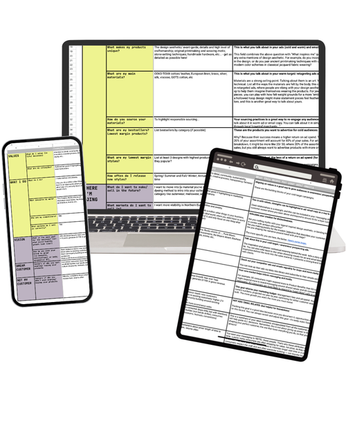 My Fashion Brand, Products & Buyers Worksheet